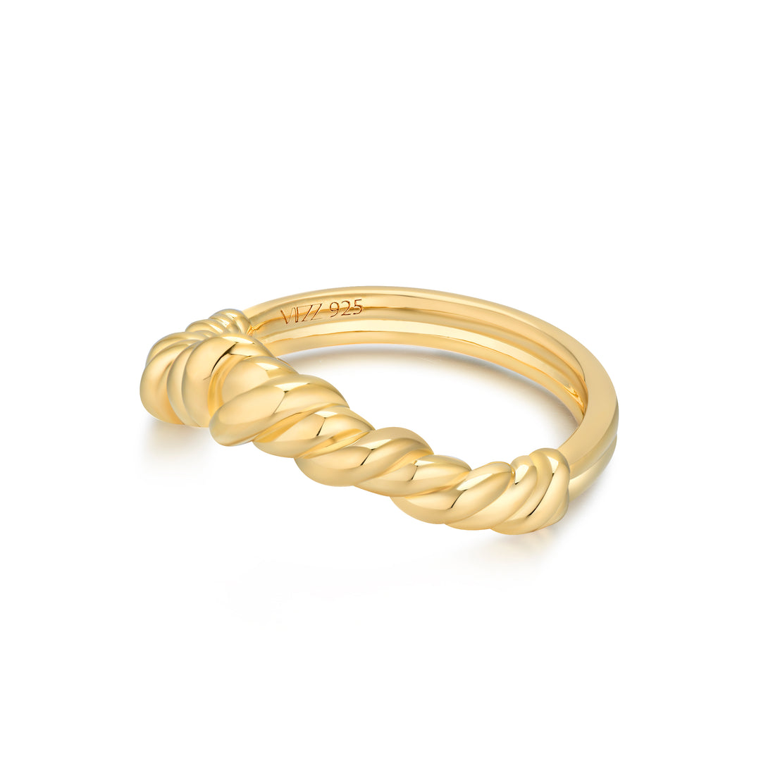 18K recycled gold vermeil on recycled silver ring