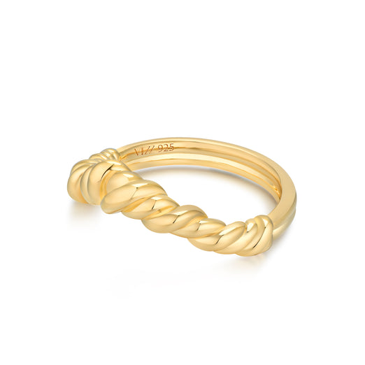 18K recycled gold vermeil on recycled silver ring