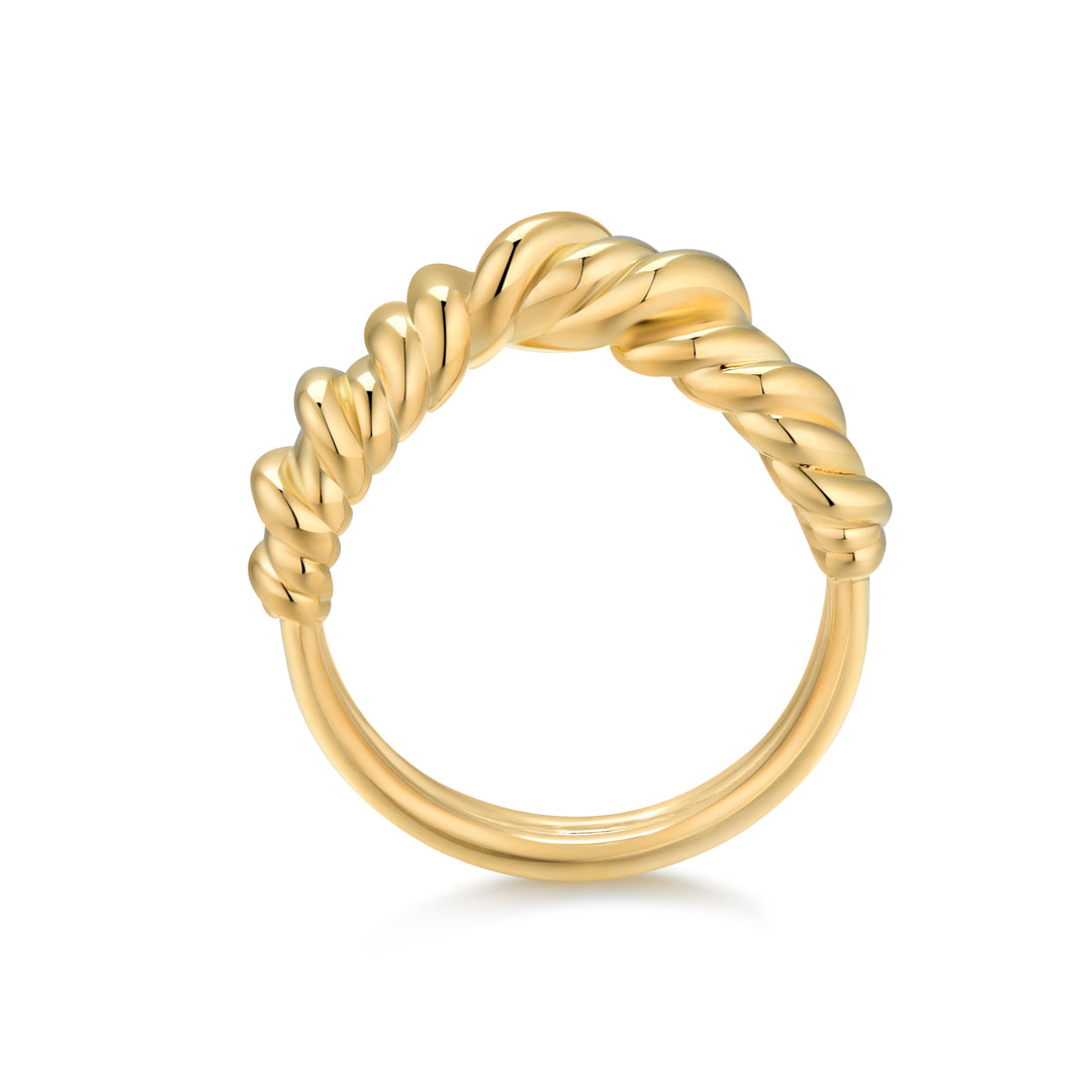 18K recycled gold vermeil on recycled silver ring