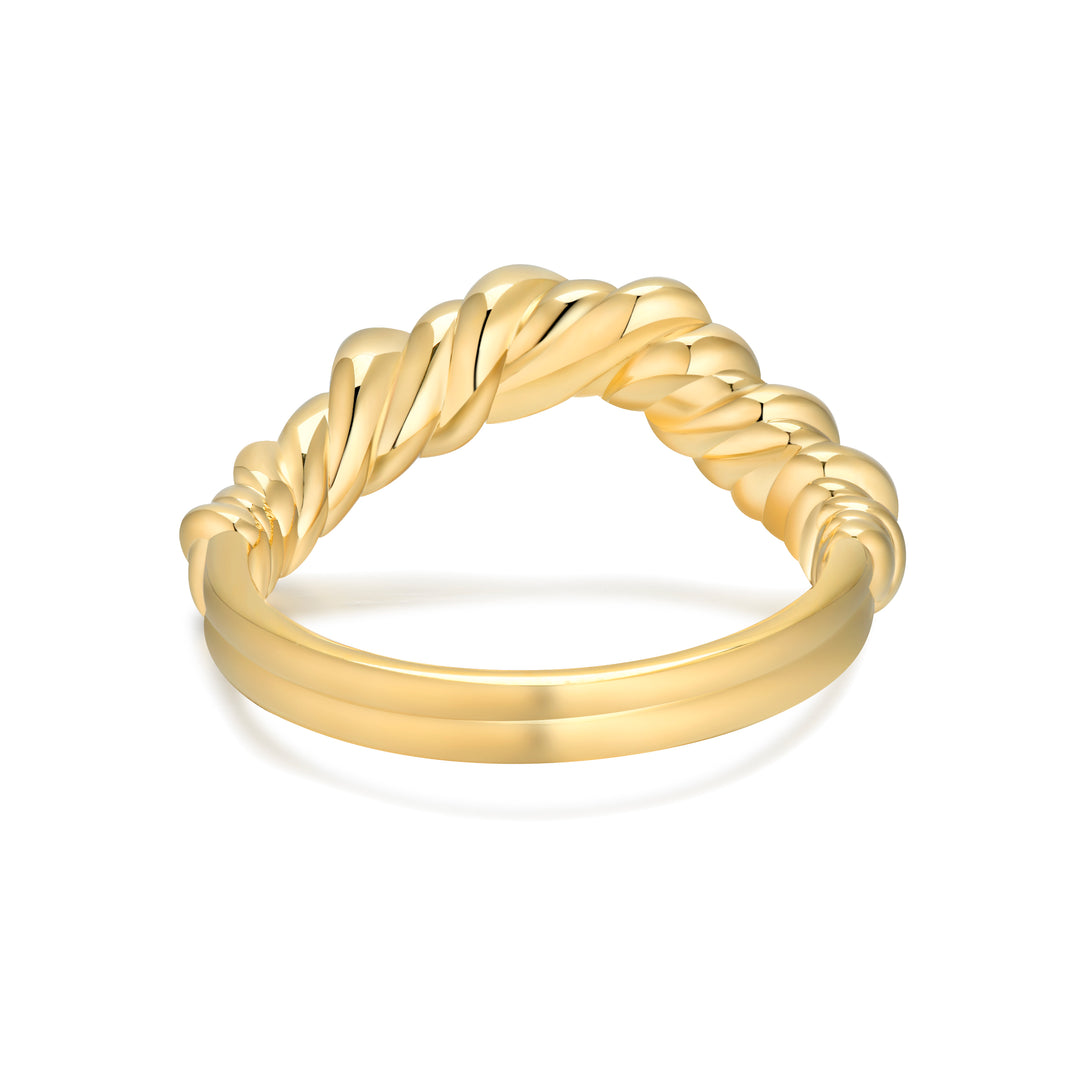 18K recycled gold vermeil on recycled silver ring