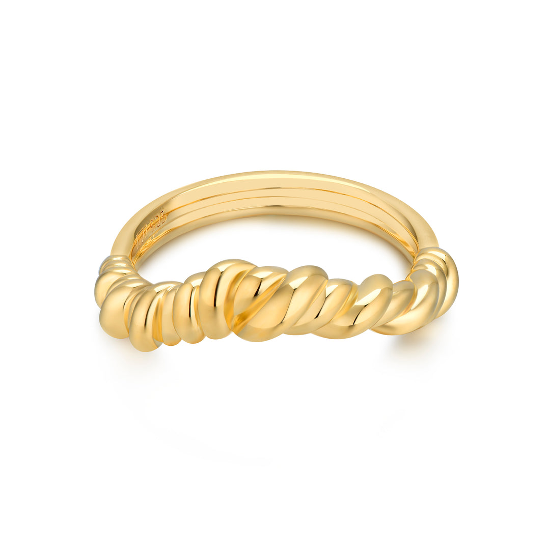 18K recycled gold vermeil on recycled silver ring