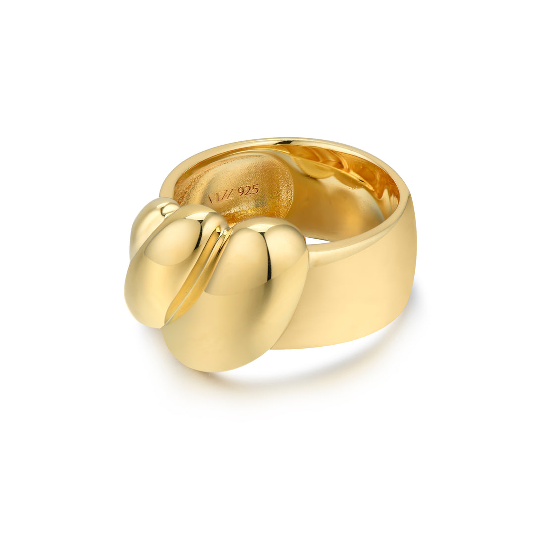 Stacking Ring - 18K recycled gold vermeil on recycled silver