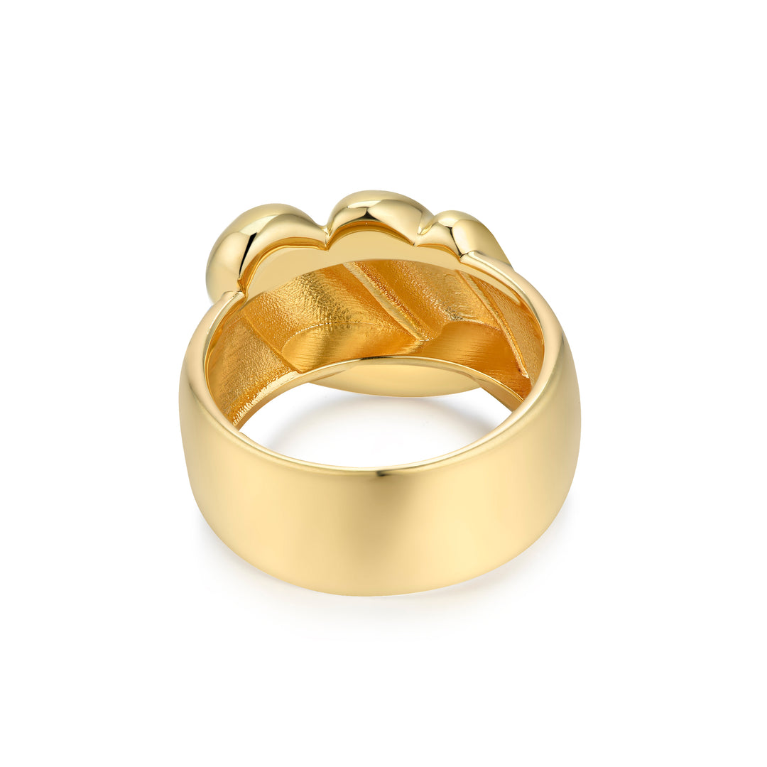 Stacking Ring - 18K recycled gold vermeil on recycled silver