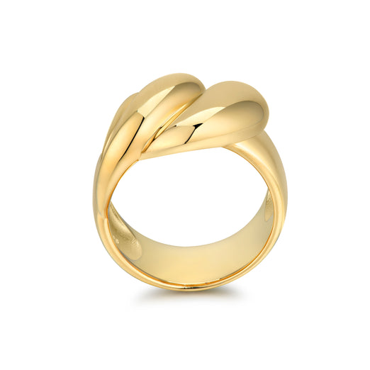 Stacking Ring - 18K recycled gold vermeil on recycled silver