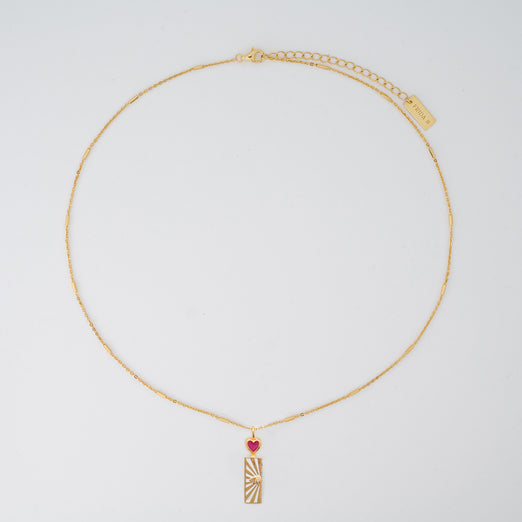 Alessia Protector Gold Pendant Necklace