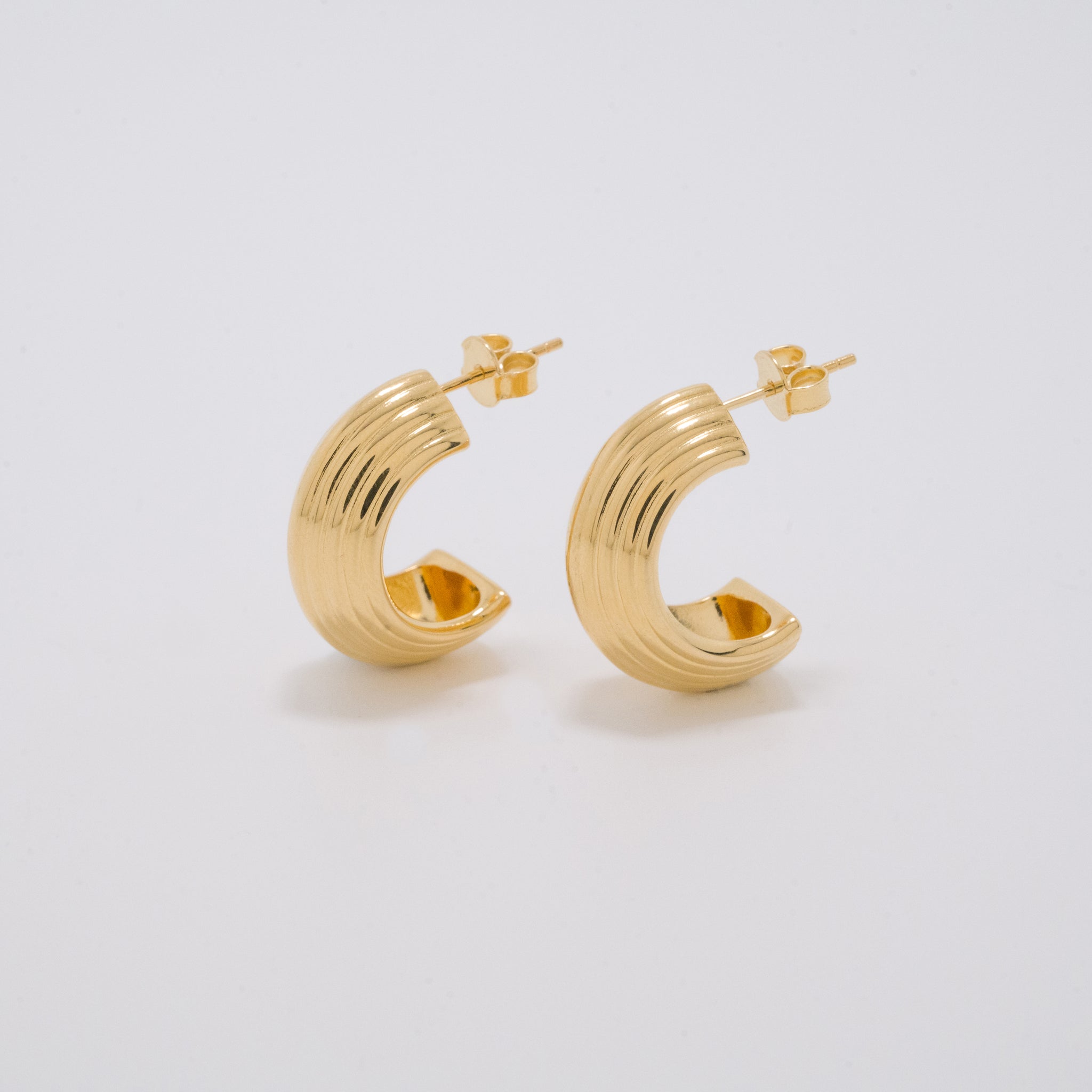 Harper Chunky Gold Hoop Earrings