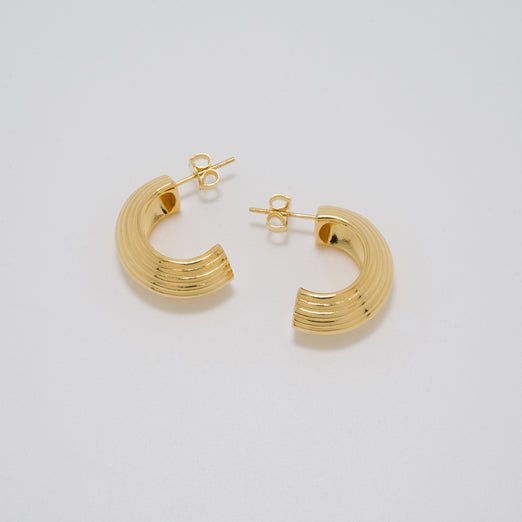 Harper Chunky Gold Hoop Earrings