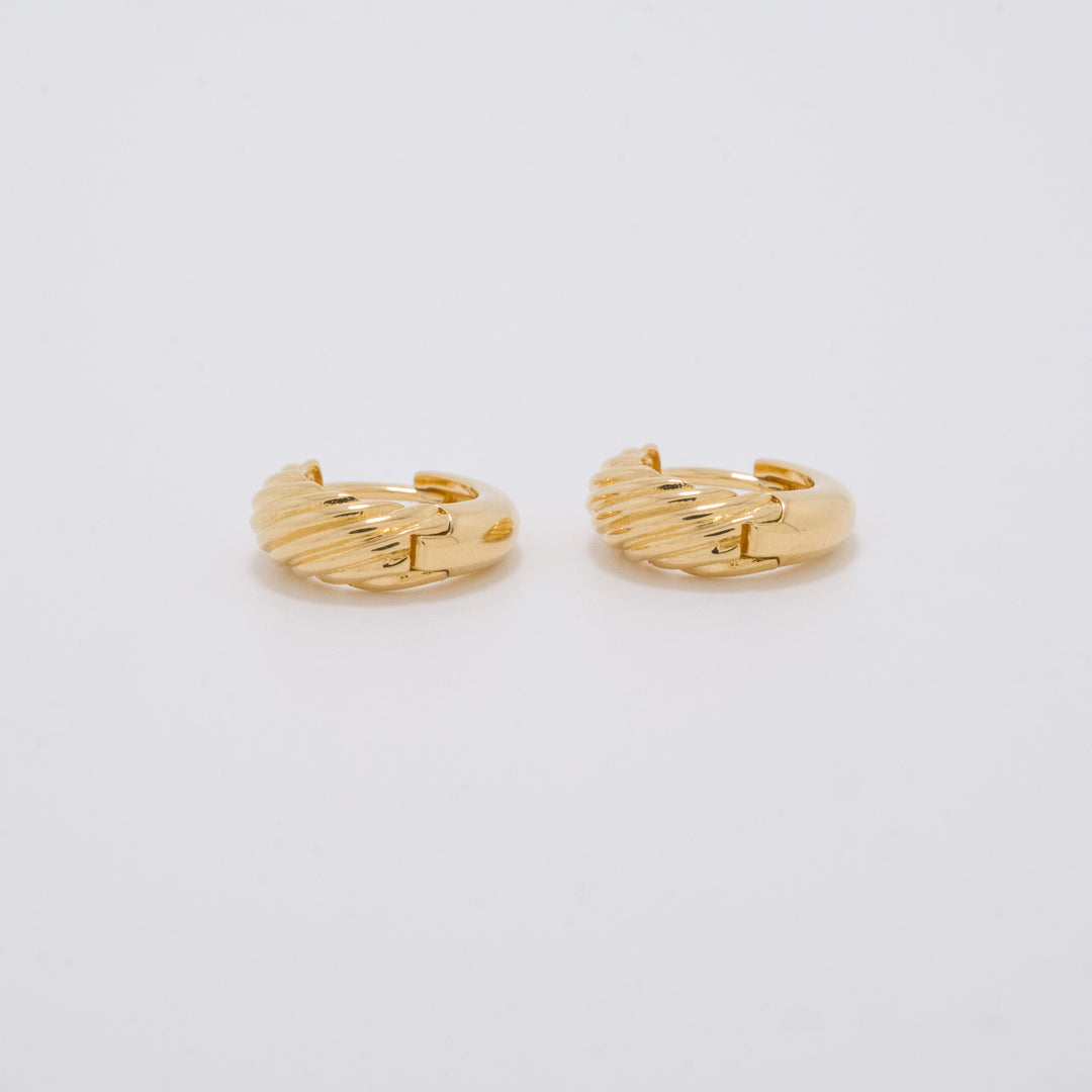 Nausicaa Gold Small Huggie Earrings