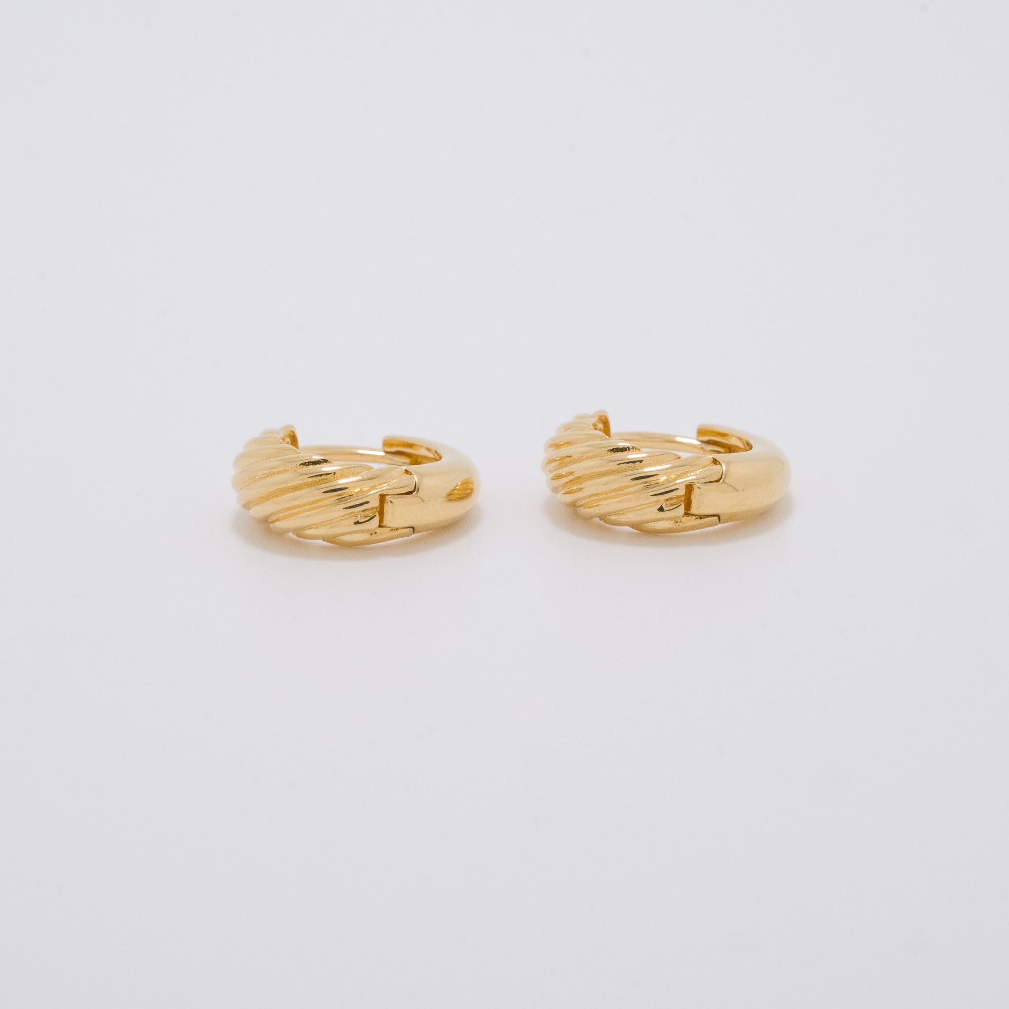 Nausicaa Gold Small Huggie Earrings