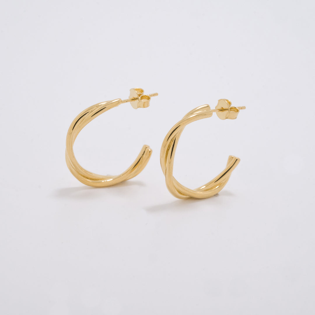 Rose Thorns Gold Earrings