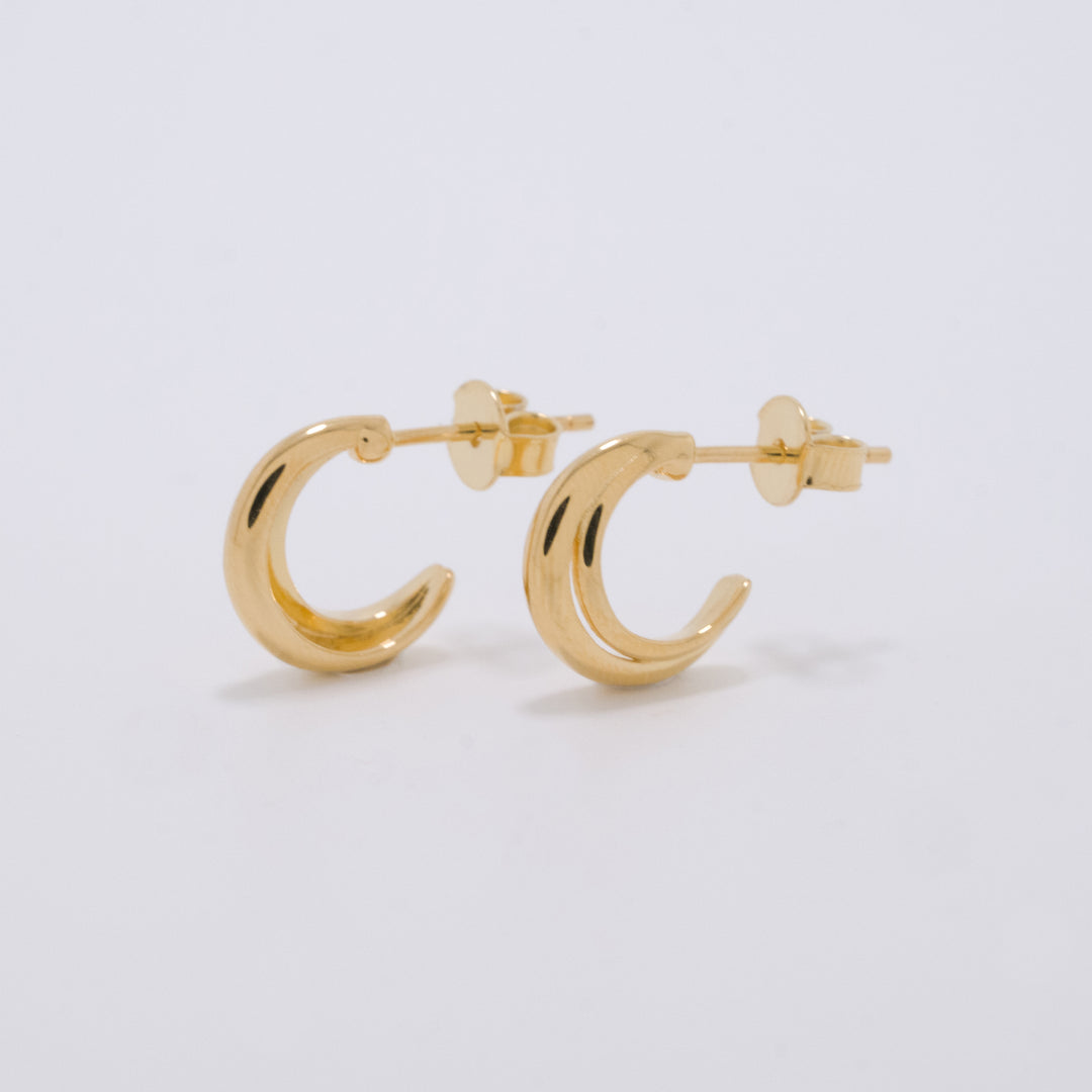 Mezza Luna Gold Earrings