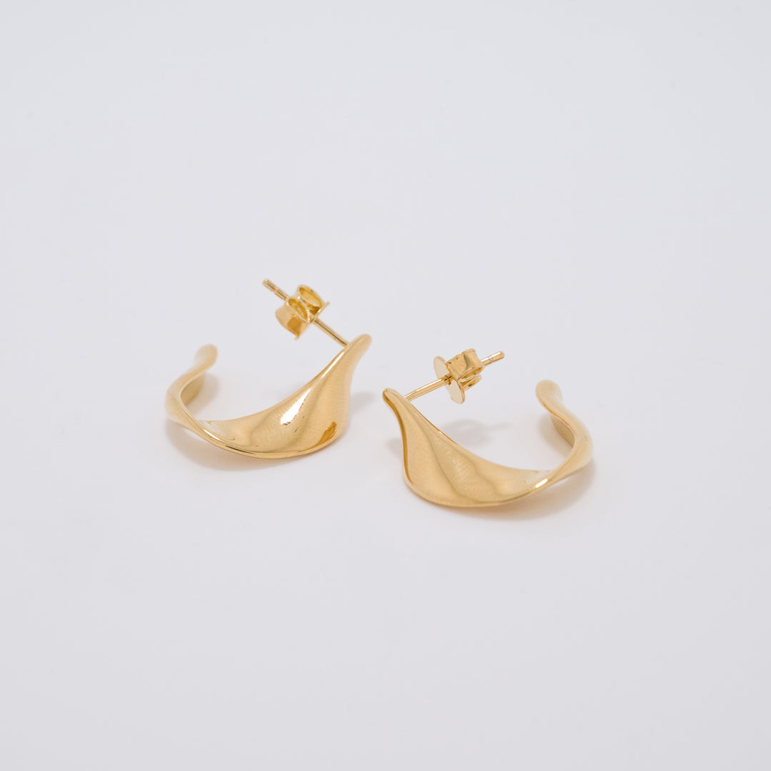 Rosewood Gold Earrings