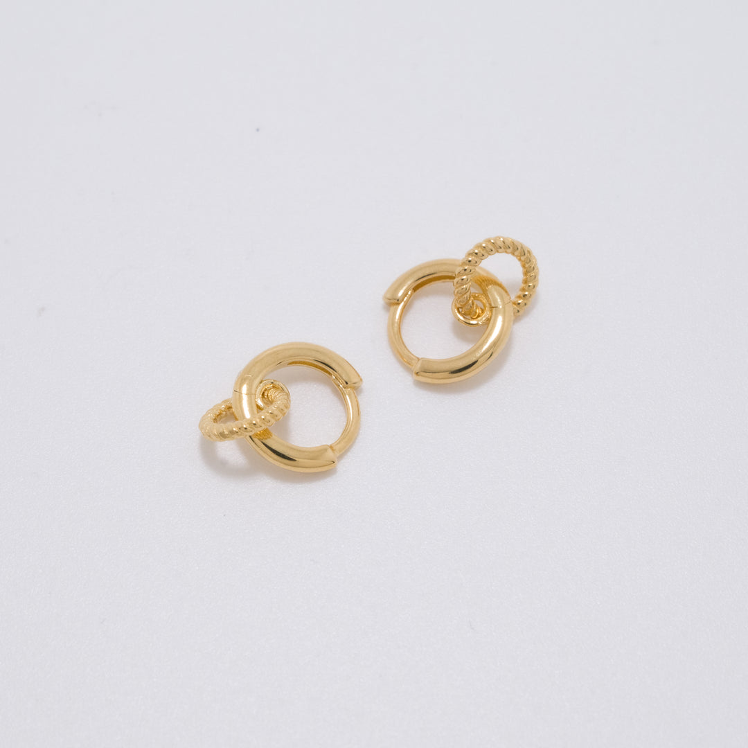 Idun Gold Huggie Earrings