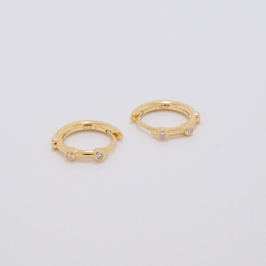 Ostara Gold Huggie Earrings