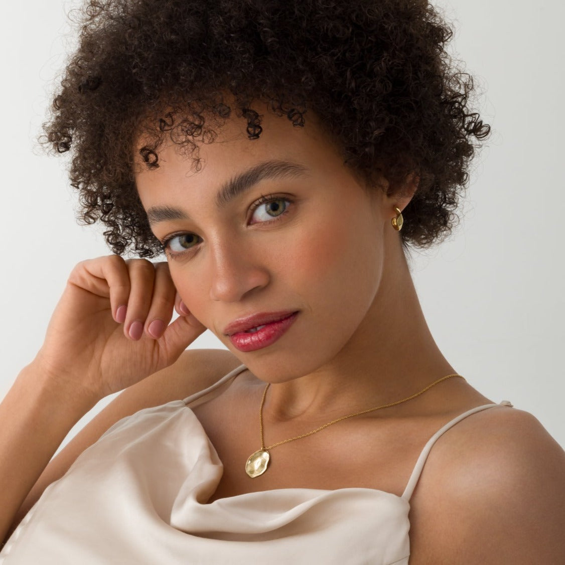 Esther Gold Pendant Necklace