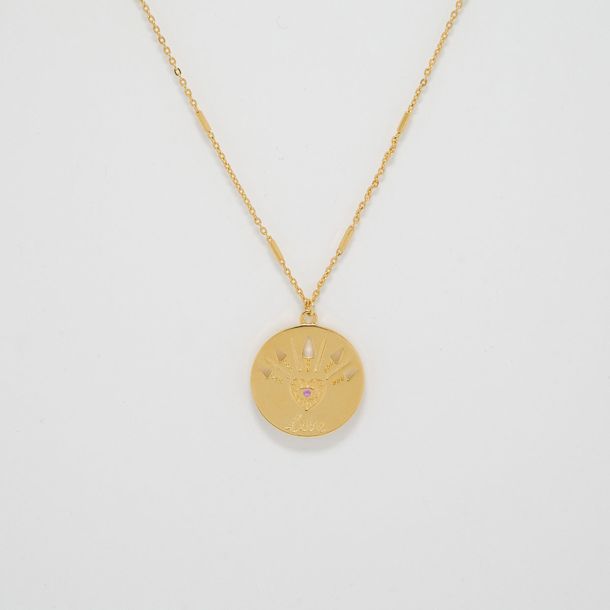 Love Is Blind Gold Pendant Necklace