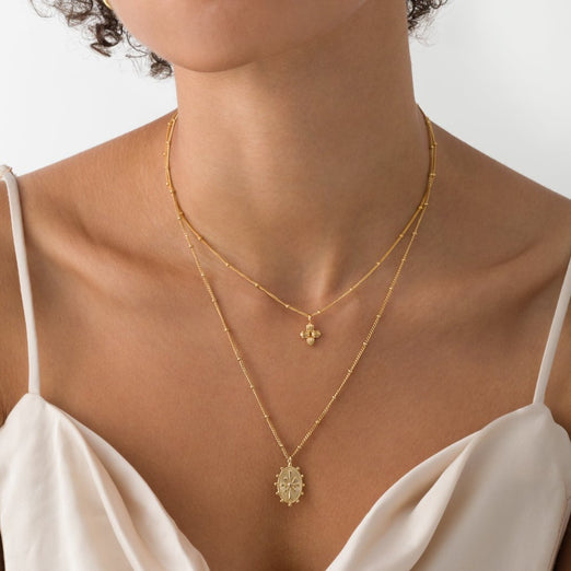 Christine Gold Pendant Necklace