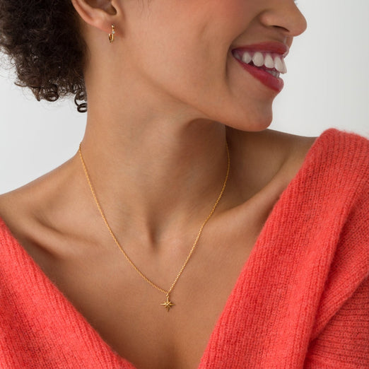 Celeste Gold Pendant Necklace