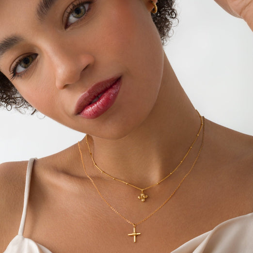 Christa Gold Pendant Necklace