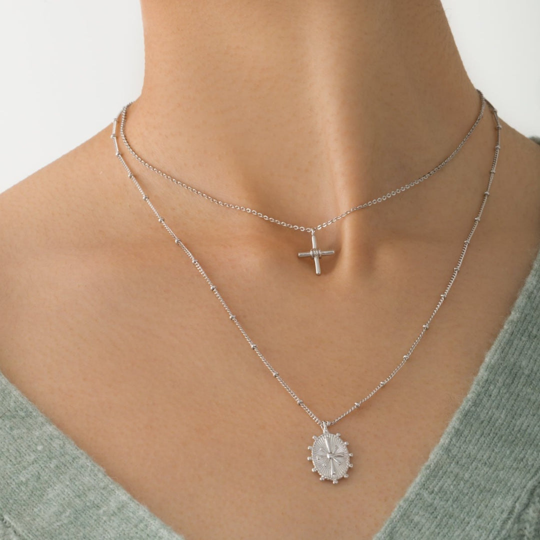 Adonie Silver Pendant Necklace