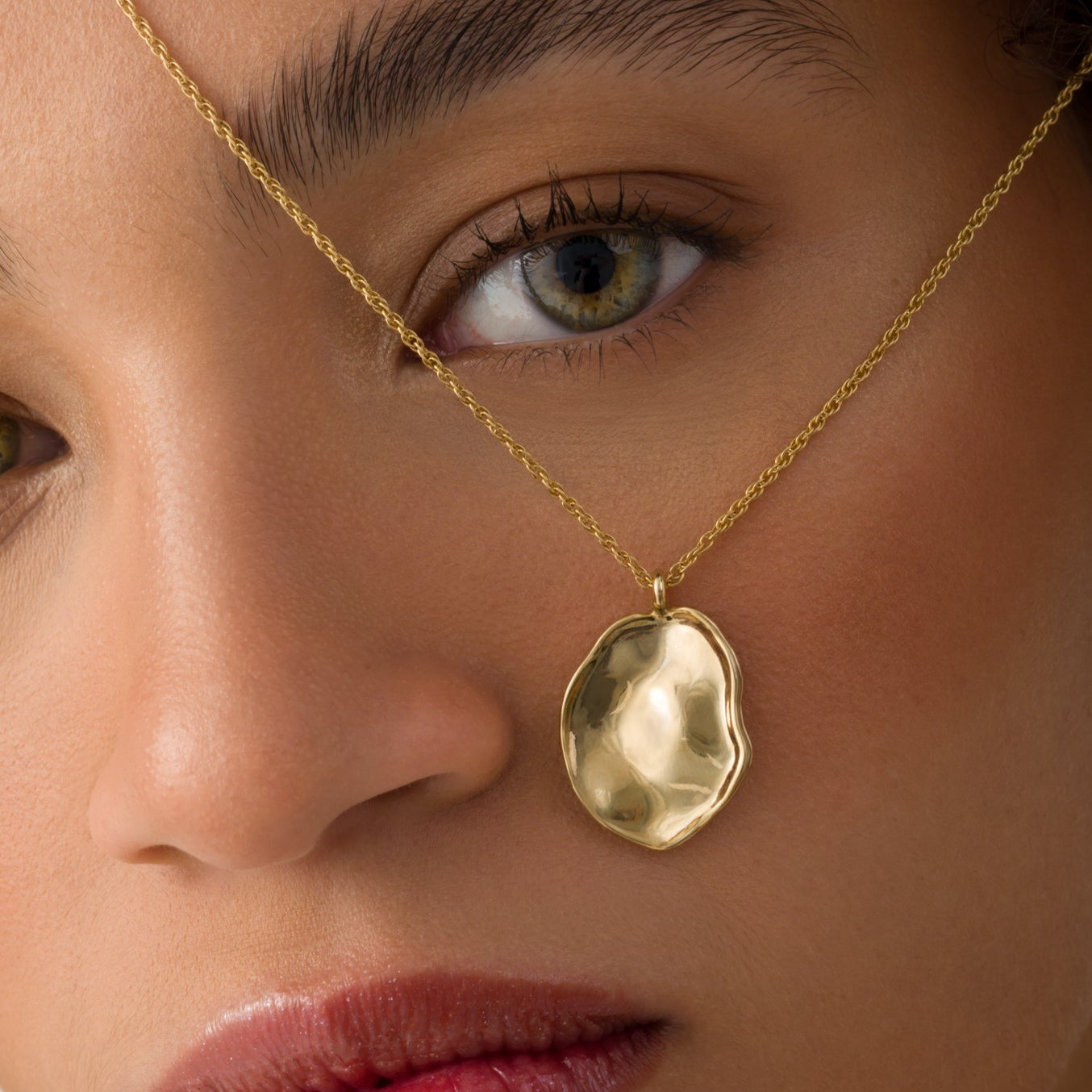 Esther Gold Pendant Necklace