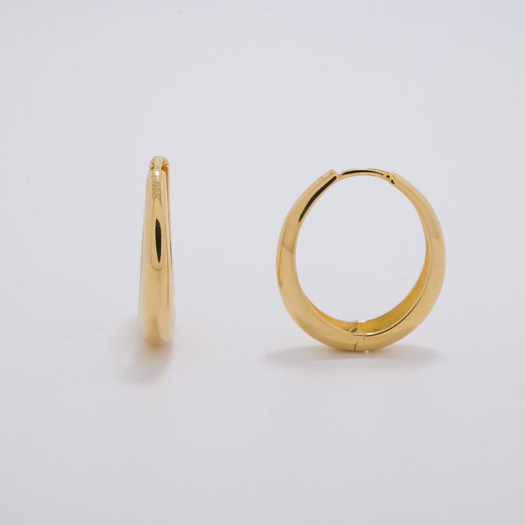 Lucrecia Gold Hoops Earrings