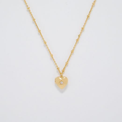 Open Your Heart Gold Pendant Necklace