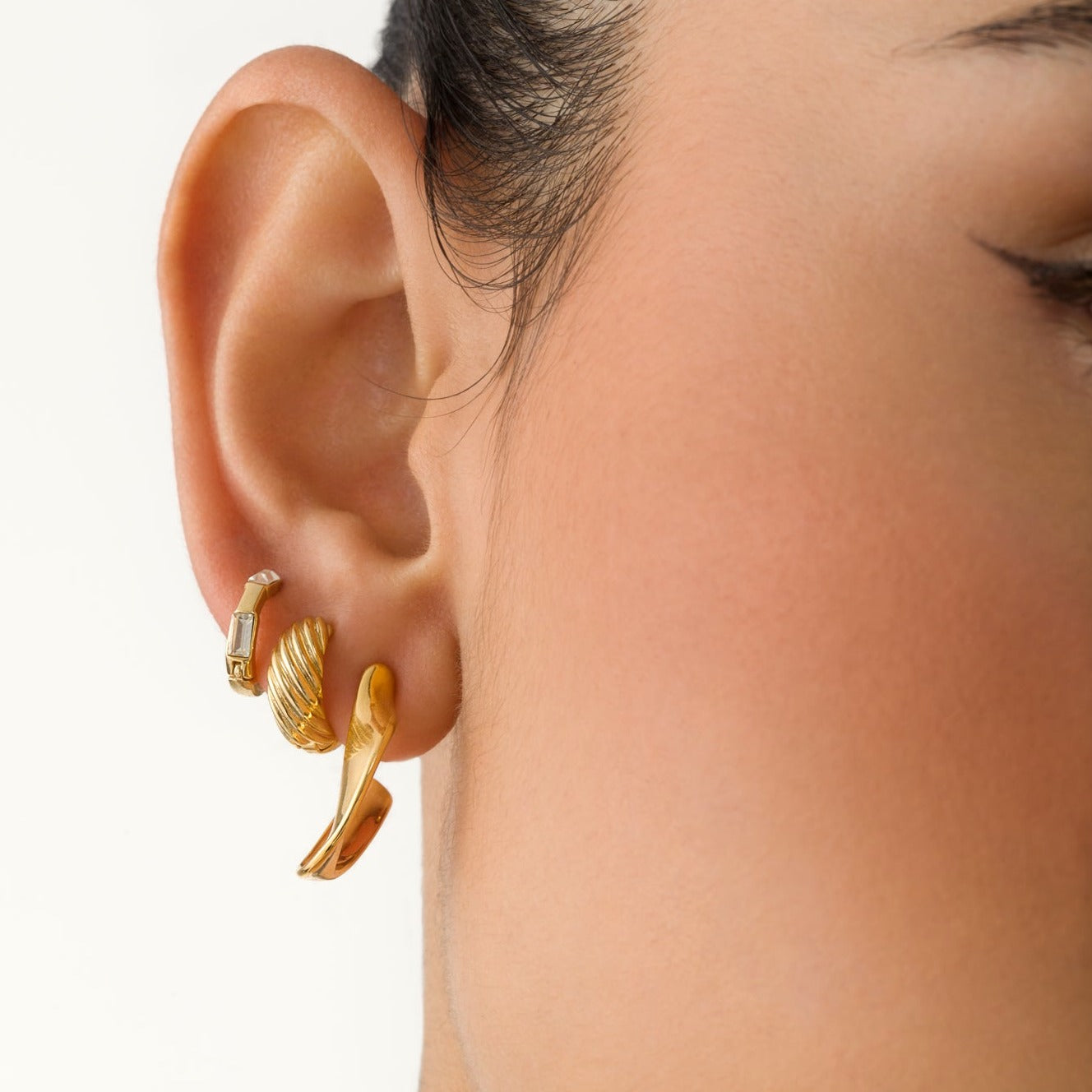 Rosewood Gold Earrings