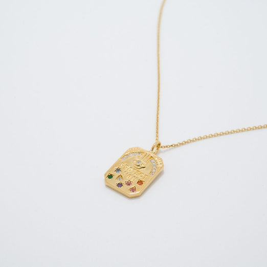 Sandra Protector Gold Pendant Necklace