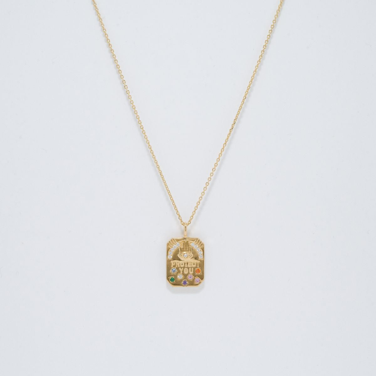 Sandra Protector Gold Pendant Necklace