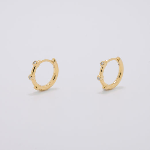Ostara Gold Huggie Earrings