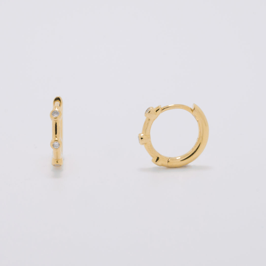 Ostara Gold Huggie Earrings