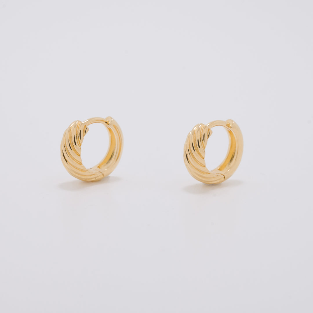 Nausicaa Gold Small Huggie Earrings