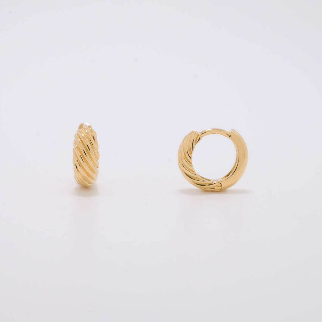 Nausicaa Gold Small Huggie Earrings