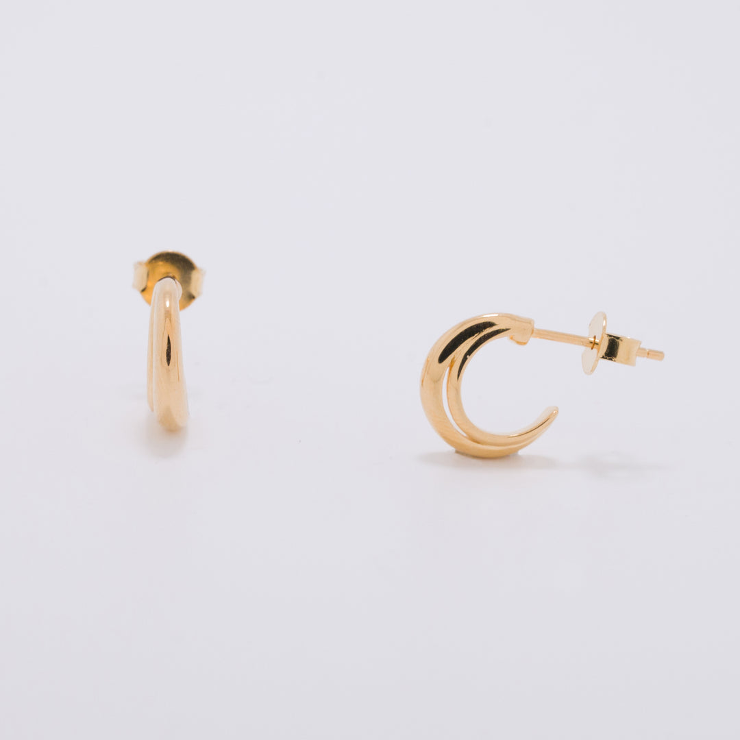 Mezza Luna Gold Earrings