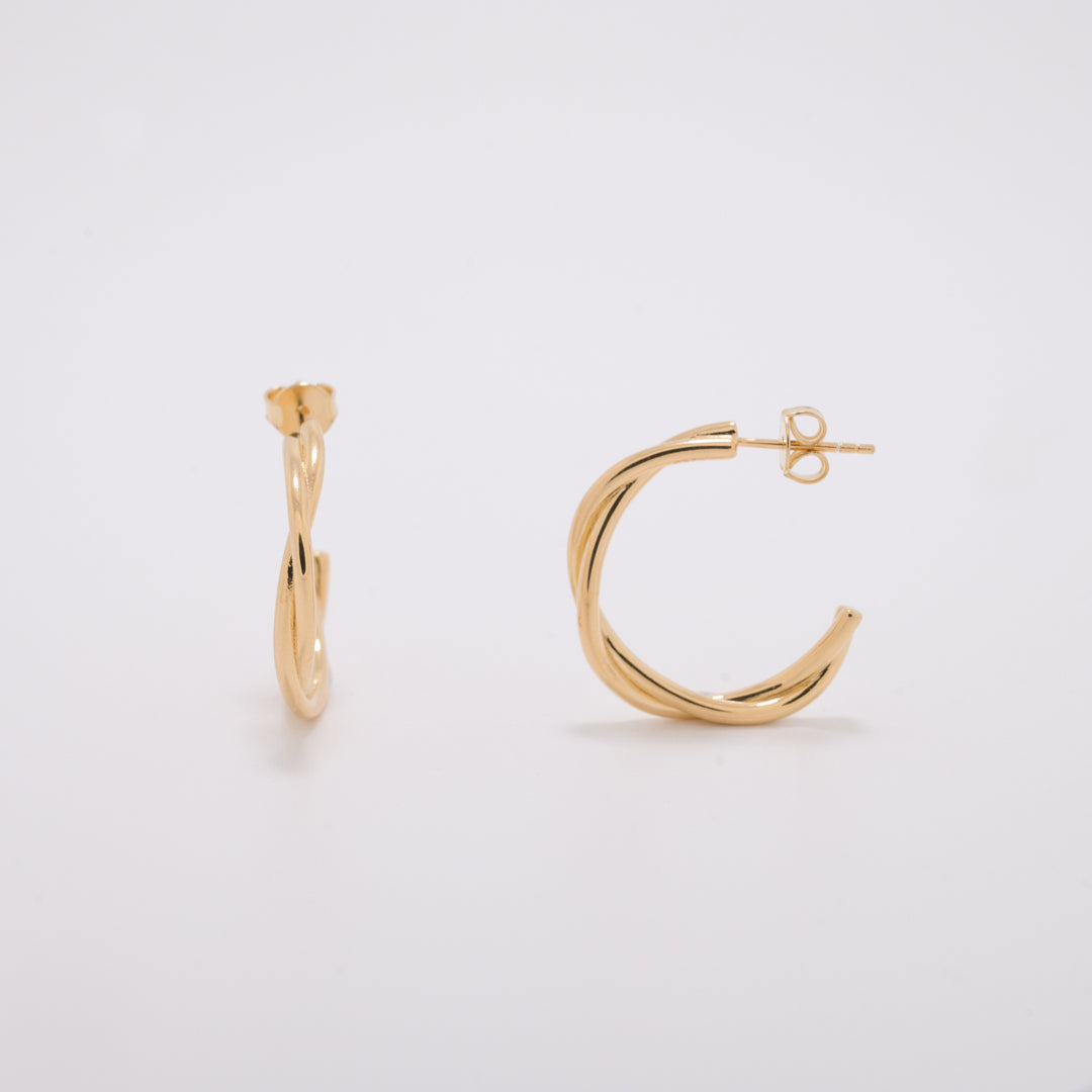 Rose Thorns Gold Earrings