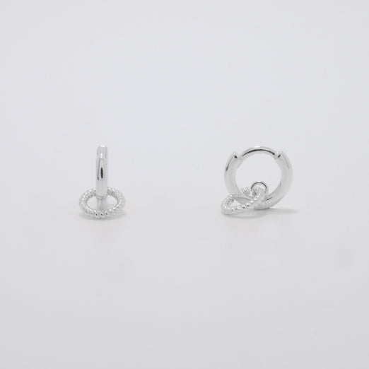Idun Silver Huggie Earrings