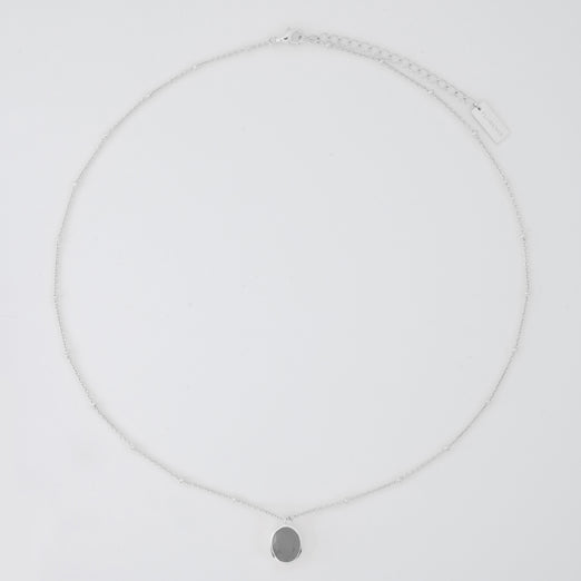 Agata Silver Pendant Necklace