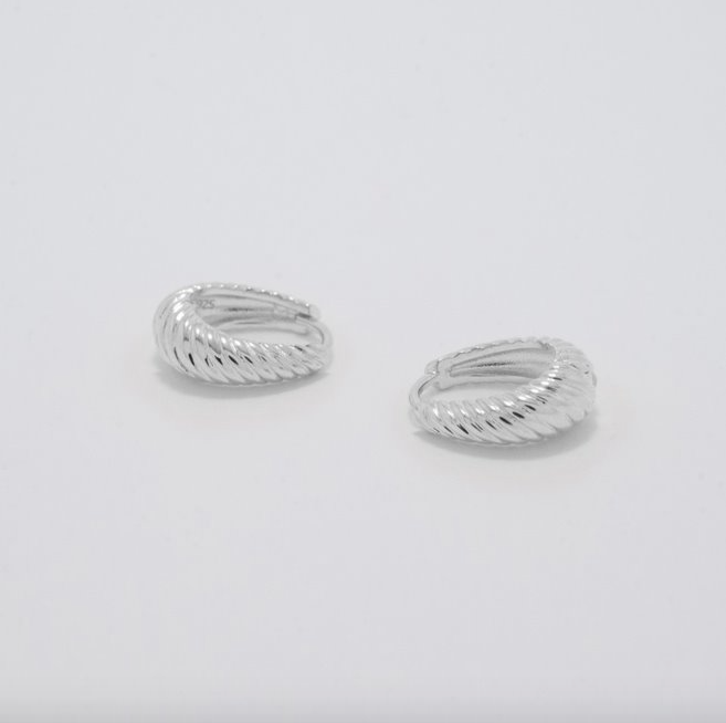 Juno Silver Hoop Earrings